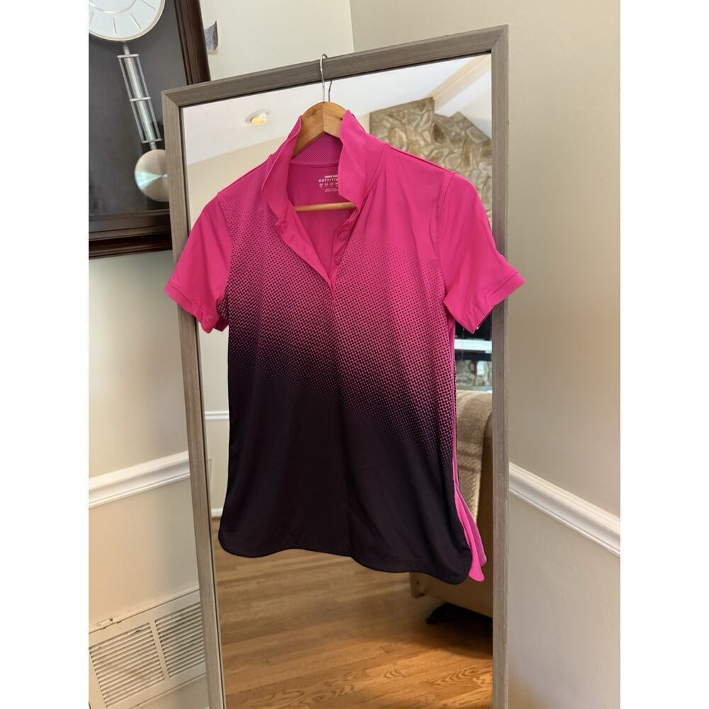 Lands End Womens Rapid Dry Sport Polo Shirt Short Sleeve